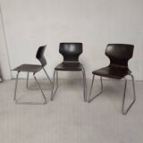 Set of 3 Pagholtz sled chairs from Flottoto