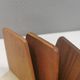 5 vintage bookends from the 1960s, teak with metal feet by Kai Kristiansen