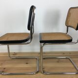 4 chairs Cesca B32 by Marcel Breuer