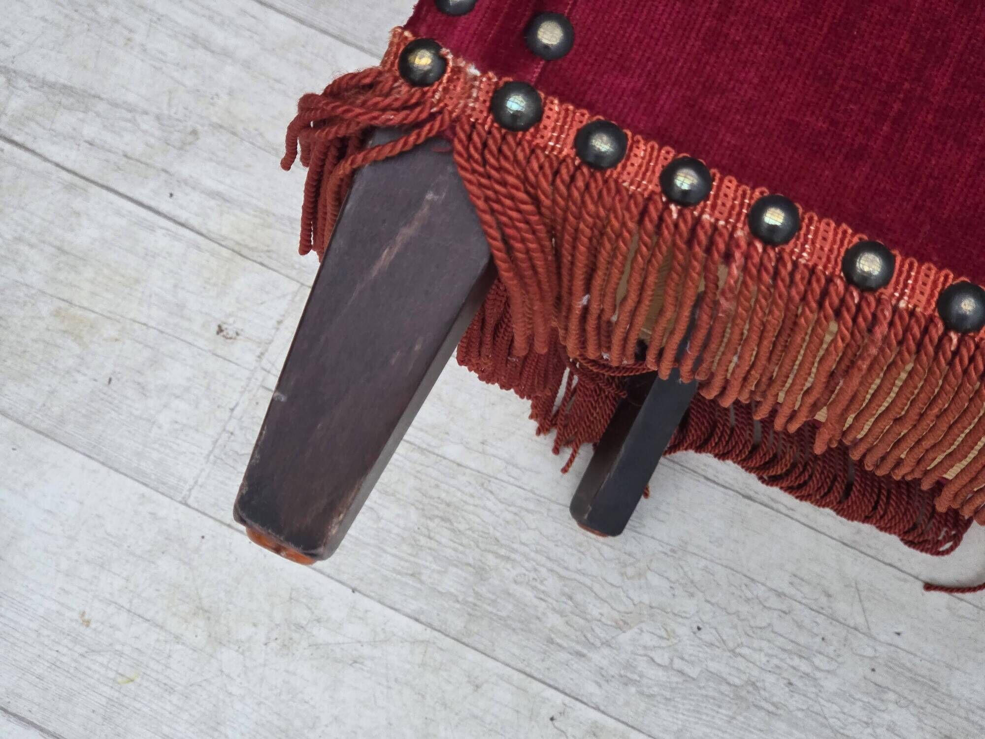 1970s, Danish armchair, furniture velour, ash wood legs.
