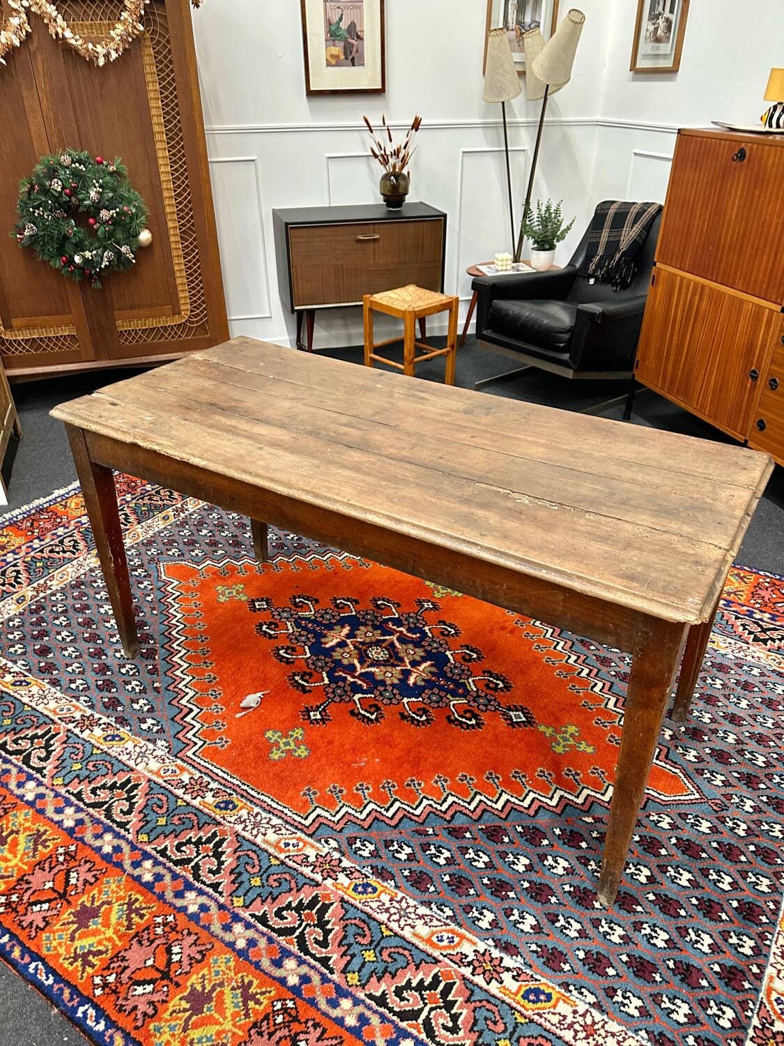 Weathered farm table