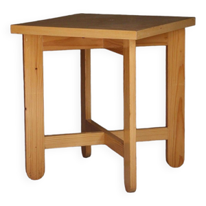 Table basse pin massif - suede