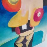 Abstract monster painting