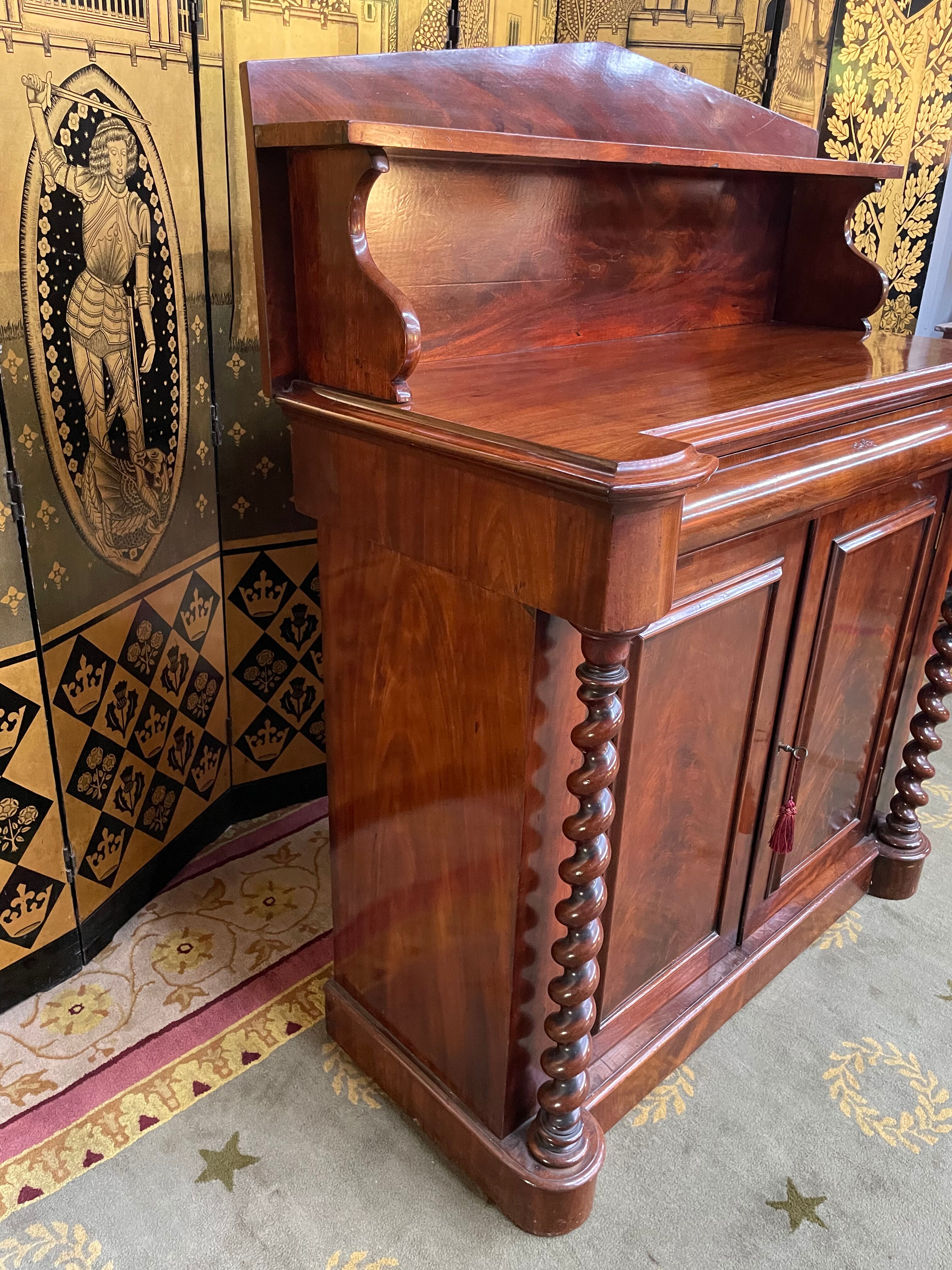 Low English Mahogany Buffet