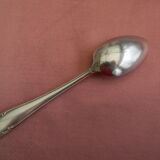 Set of 6 teaspoons in silver metal.