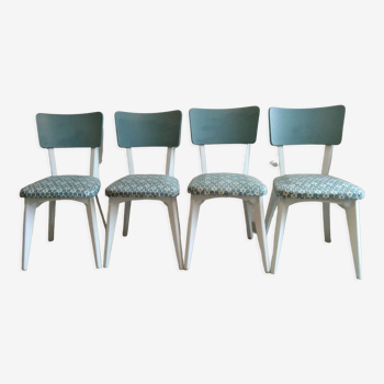Set of 4 vintage chairs Monobloc 1950
