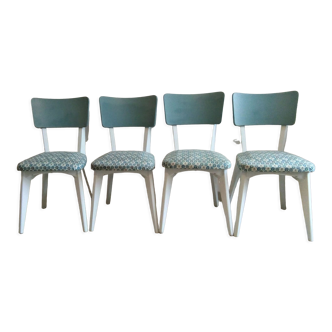Set of 4 vintage chairs Monobloc 1950