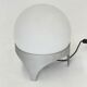 Vintage Space Age table lamp with glass globe and aluminium base