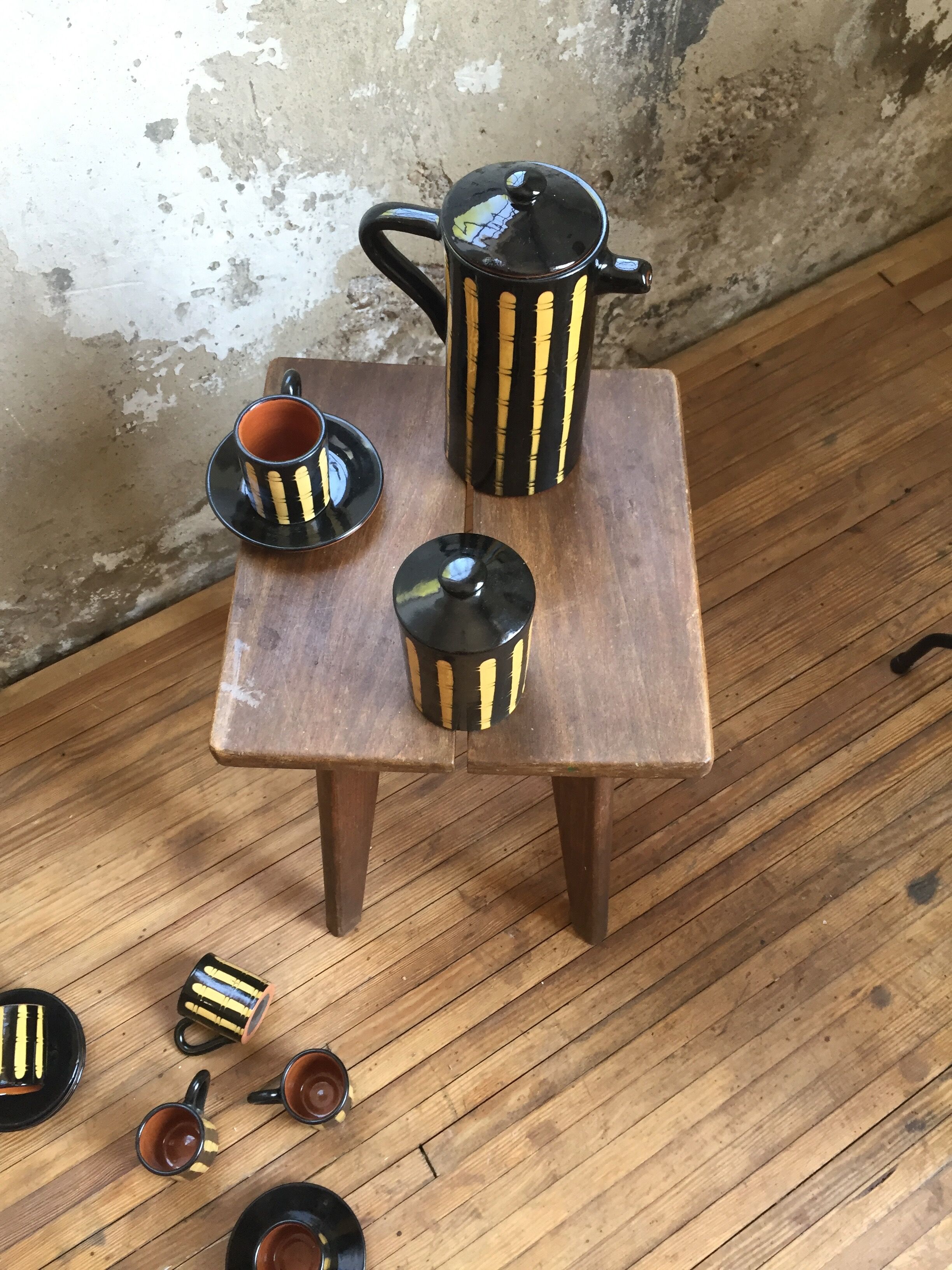 Coffee service in ceramic Bulgaria 70s