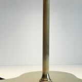 Chic brass lamp with vintage clover tray