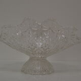Vintage Crystal Glass Bowl,Glasswork Novy Bor,1950's.