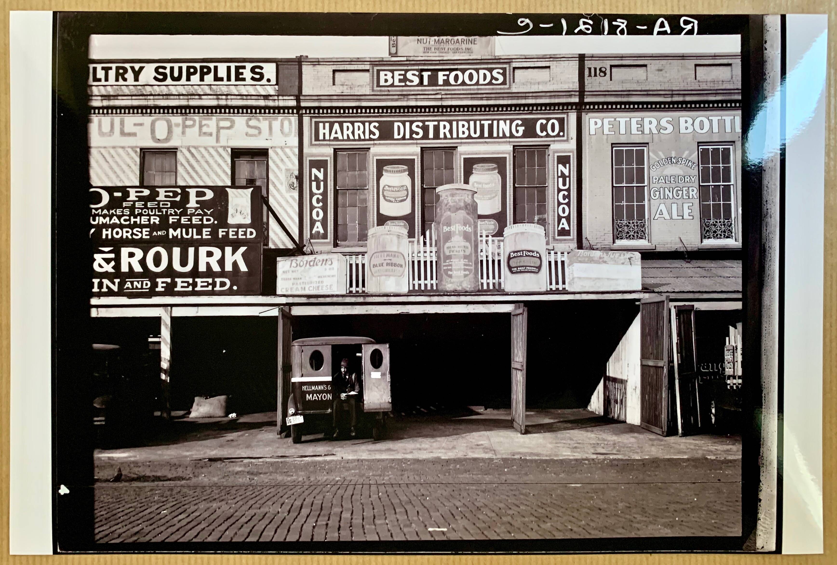 Walker Evans “Waterfront Advertising Warehouses, Louisiana (1938)”