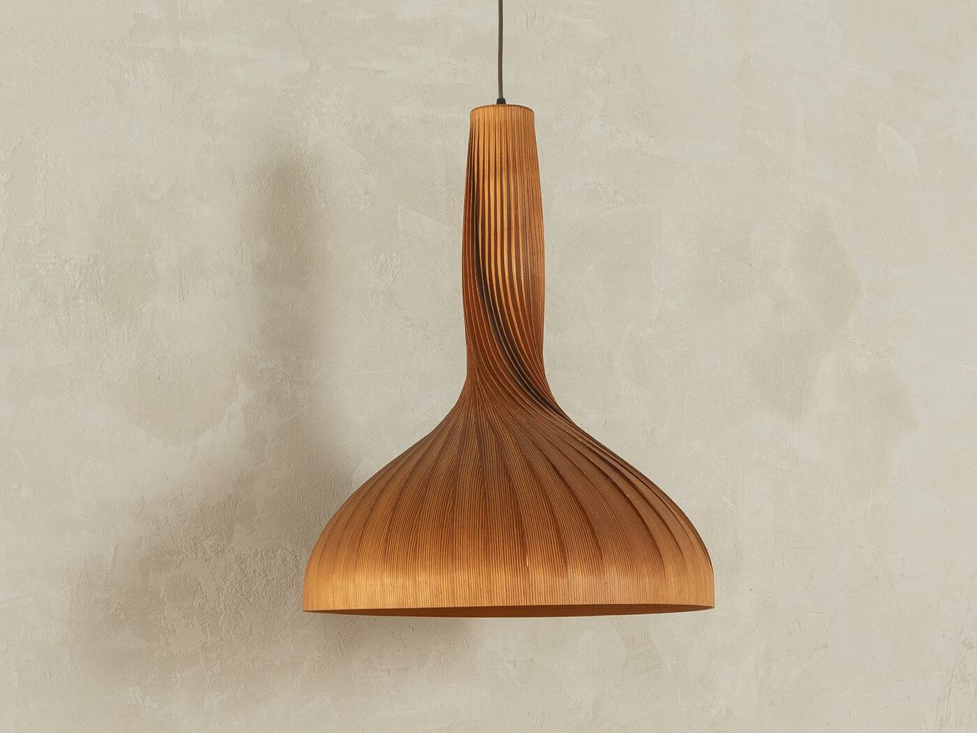 Wooden Lamp by Hans-Agne Jakobsson, 60s