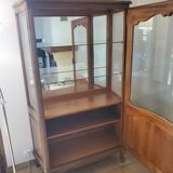 Louis XV style display case in cherry wood