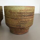 Set of 3 ceramic studio pottery vases by Piet Knepper for Mobach Netherlands 1970