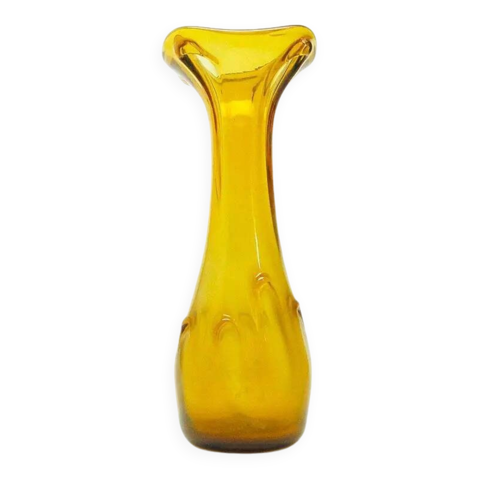 Sekacz vase, mid-century modern, glass, Poland, 1970s