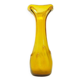 Sekacz vase, mid-century modern, glass, Poland, 1970s