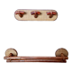 Coat rack and vintage towel rack set