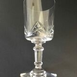 Set 6 cut crystal wine glasses