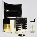 Bar set with 2 stools, 1970S