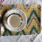 Set tasse café et plateau Gien & Dominoté