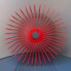 Coupe à fruit design metal rouge