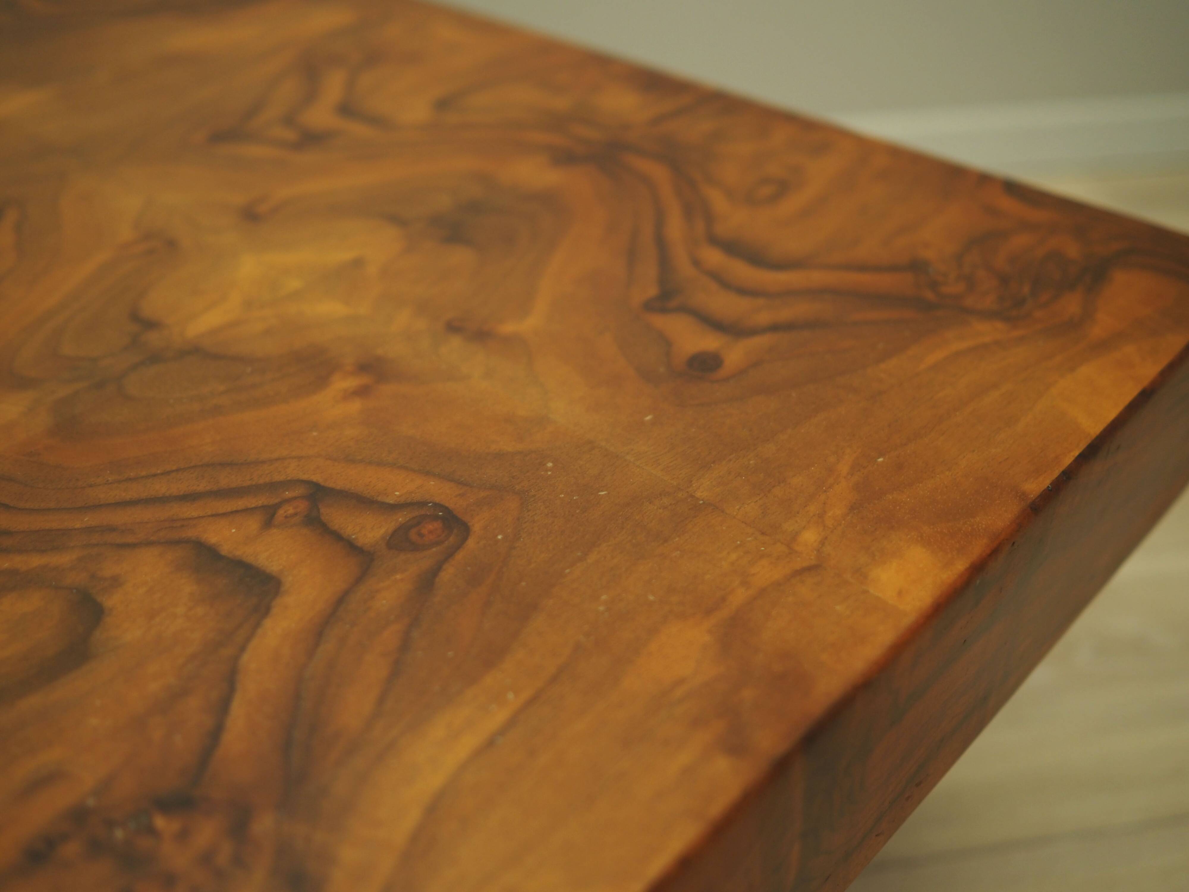 Walnut coffee table, Danish design, 1960s, production: Denmark