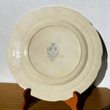 Assiette faïence 19e siècle, Choisy le roi « la mare »