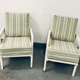 Pair of lacquered armchairs