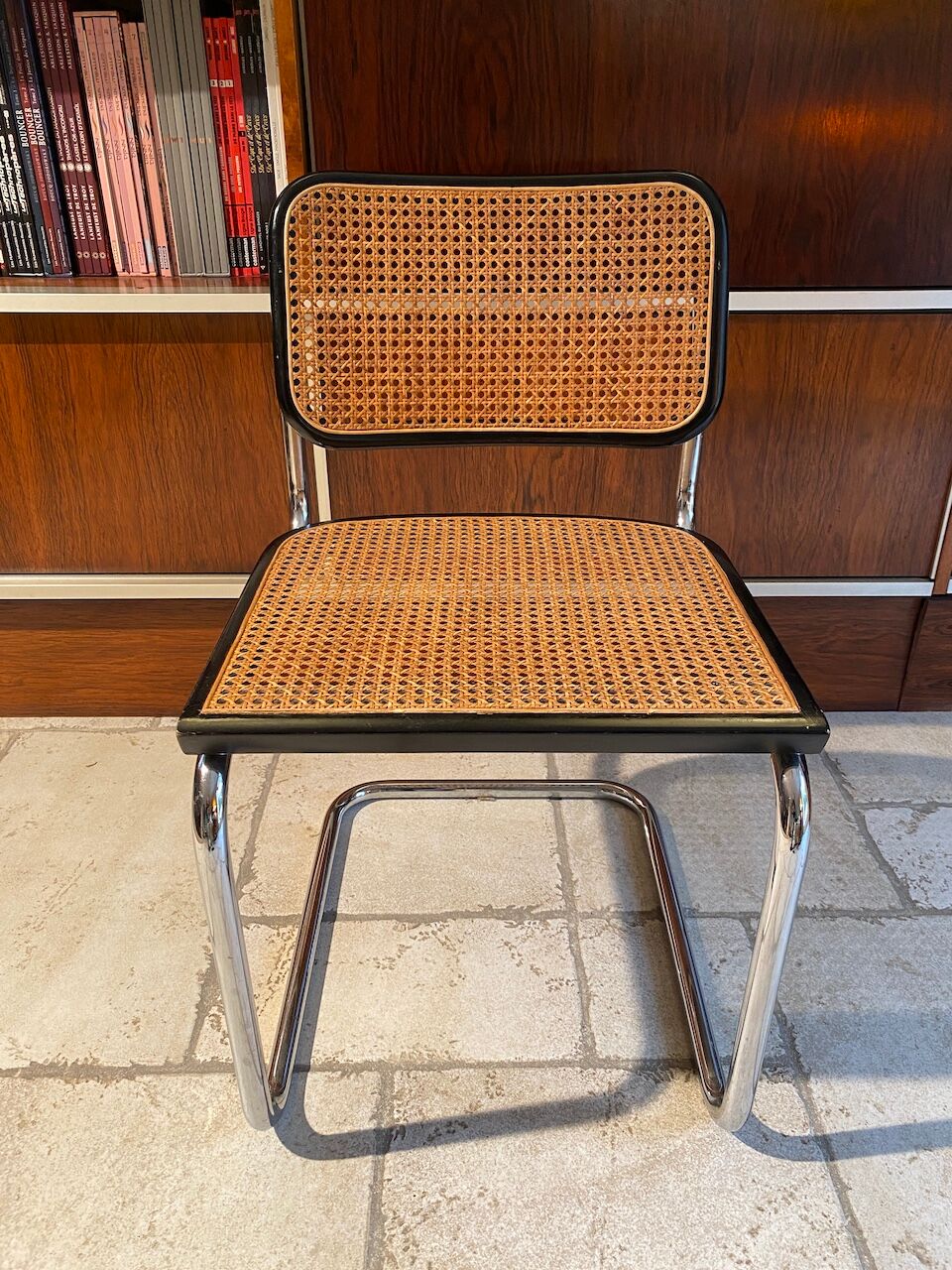 Set of 4 chairs B32 and 2 armchairs B64 Cesca by Marcel Breuer Italian Edition 1980