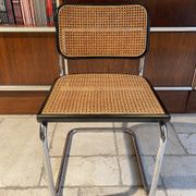 Set of 4 chairs B32 and 2 armchairs B64 Cesca by Marcel Breuer Italian Edition 1980