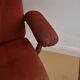 Adjustable old Scandinavian vintage relax armchair