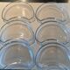 6 crystal half-moon salad plates