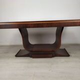 Rosewood art deco cradle table