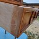 Nightstand 2 drawers walnut oak and burl walnut