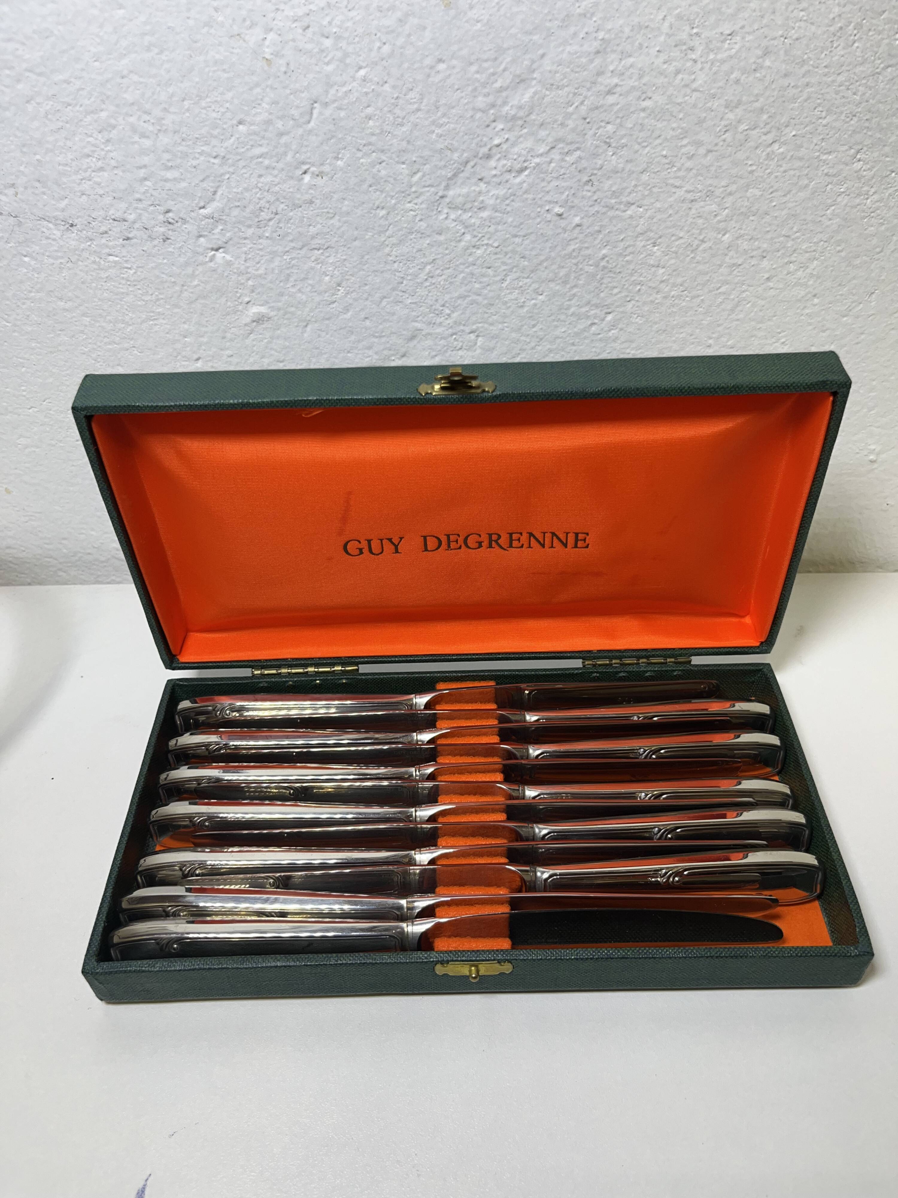 Box of 12 Guy Degrenne knives