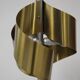 Italian Floor Lamp in Brushed Steel and Brass, 1970s