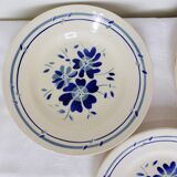 3 assiettes dessert en porcelaine de Longchamp modèle Cholet 2103121