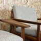 Pair of teak easy armchairs by Svend Aage Eriksen for Glostrup