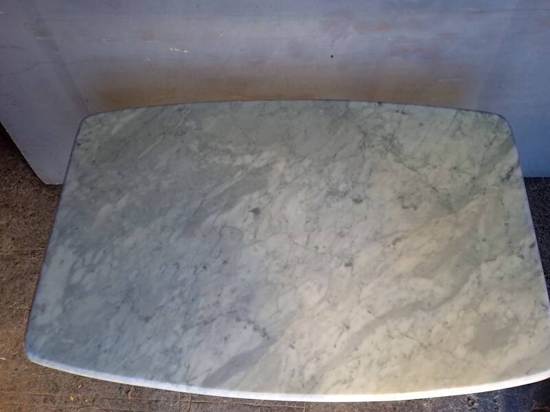 White marble bistro table 120/80