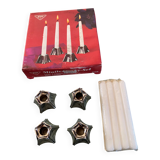 Set of 4 Minileuchter candlesticks BMF style Nagel vintage 1970