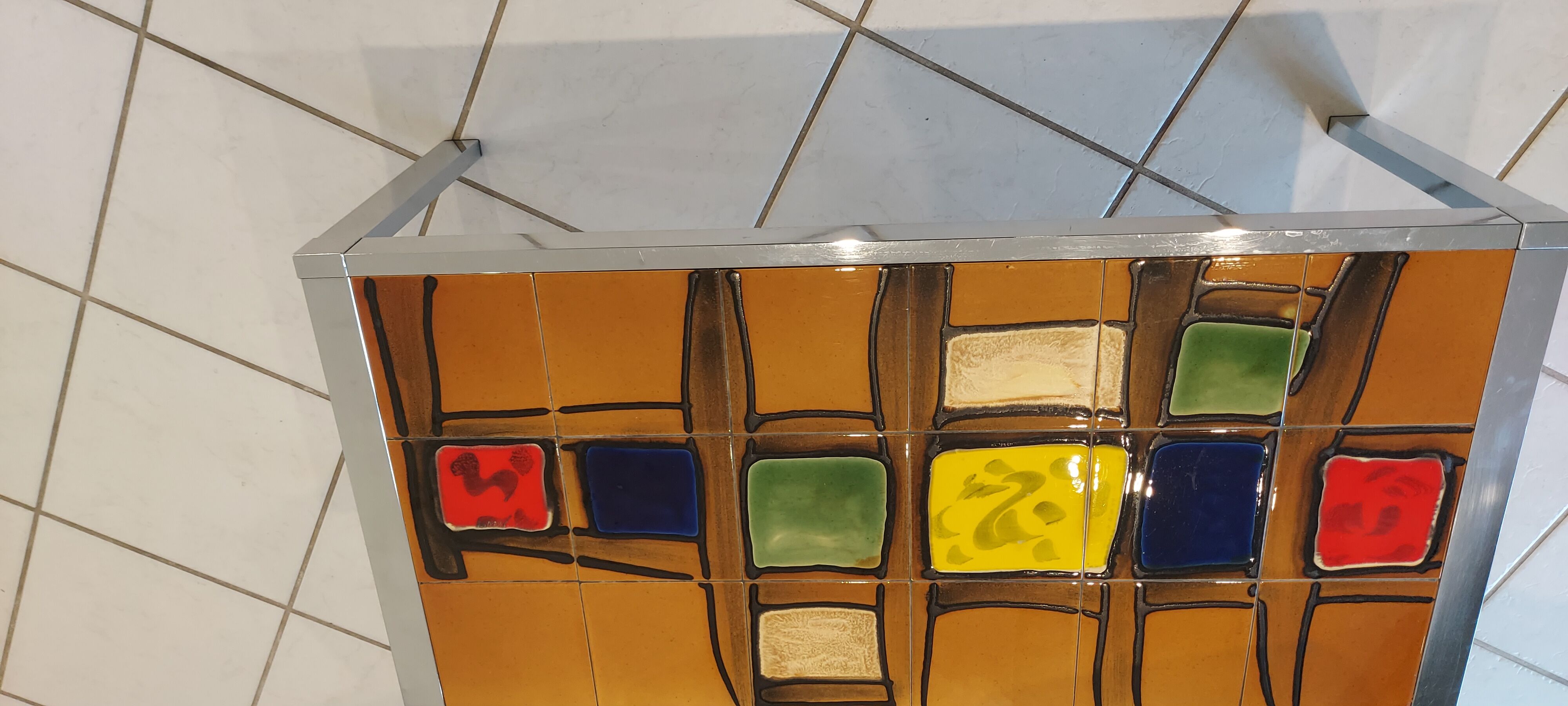 Vintage ceramic coffee table 1970s