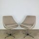 Paire de chaises coque 70's, pivotantes, vintage