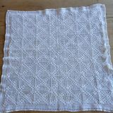 Handmade crochet antique pillowcase