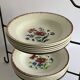 5 prairial digoin soup plates - dark foliage