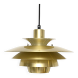 Lampe Jeka dorée, Danemark, années 1970