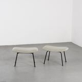 Pair of ottomans by Pierre Paulin for Thonet, circa 1950