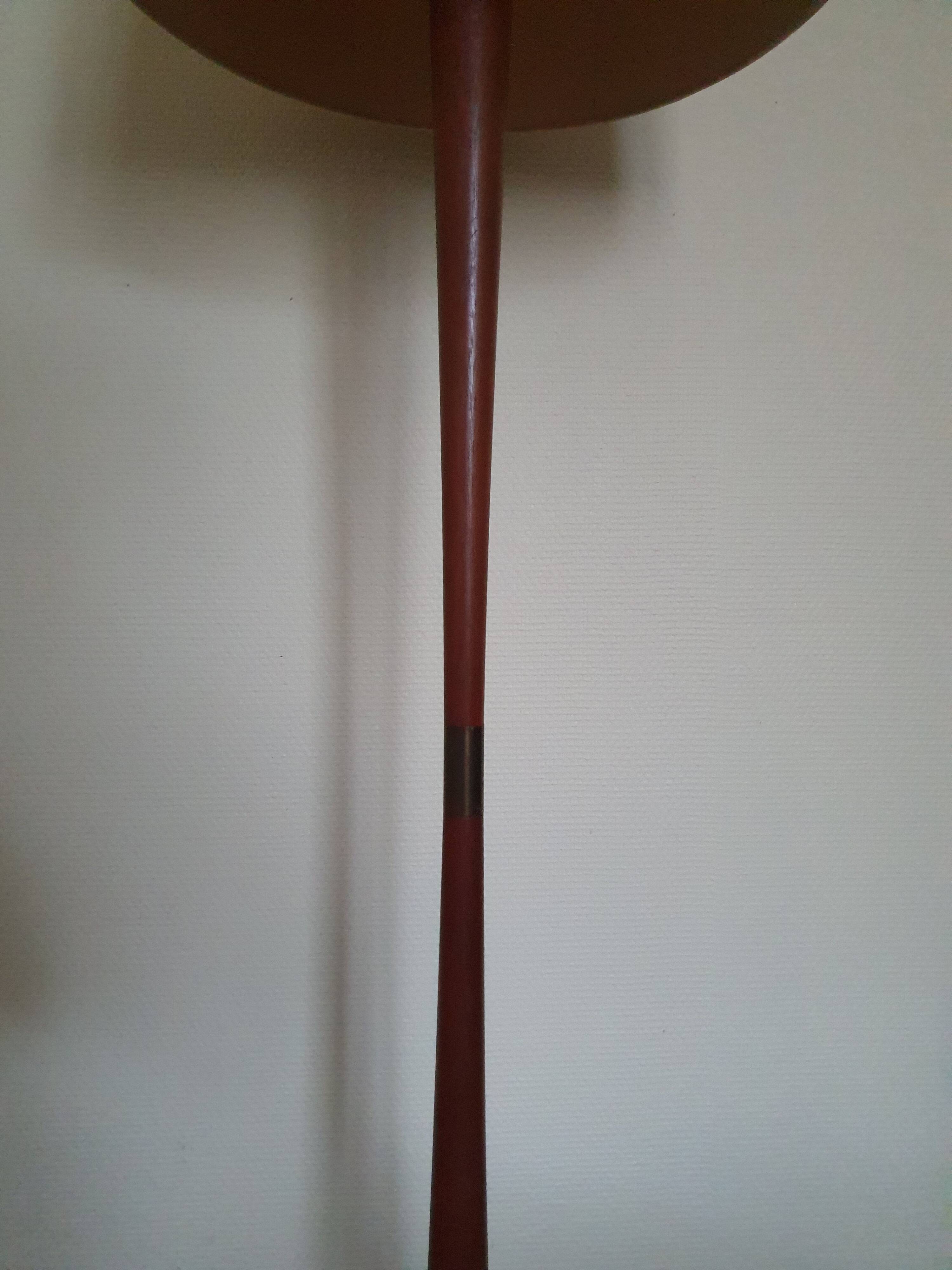 Scandinavian Diabolo teak floor lamp