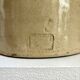 Beige glazed stoneware mustard pot n°1