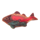 Empty fish pocket in polychrome ceramic Vallauris vintage 60s-70s